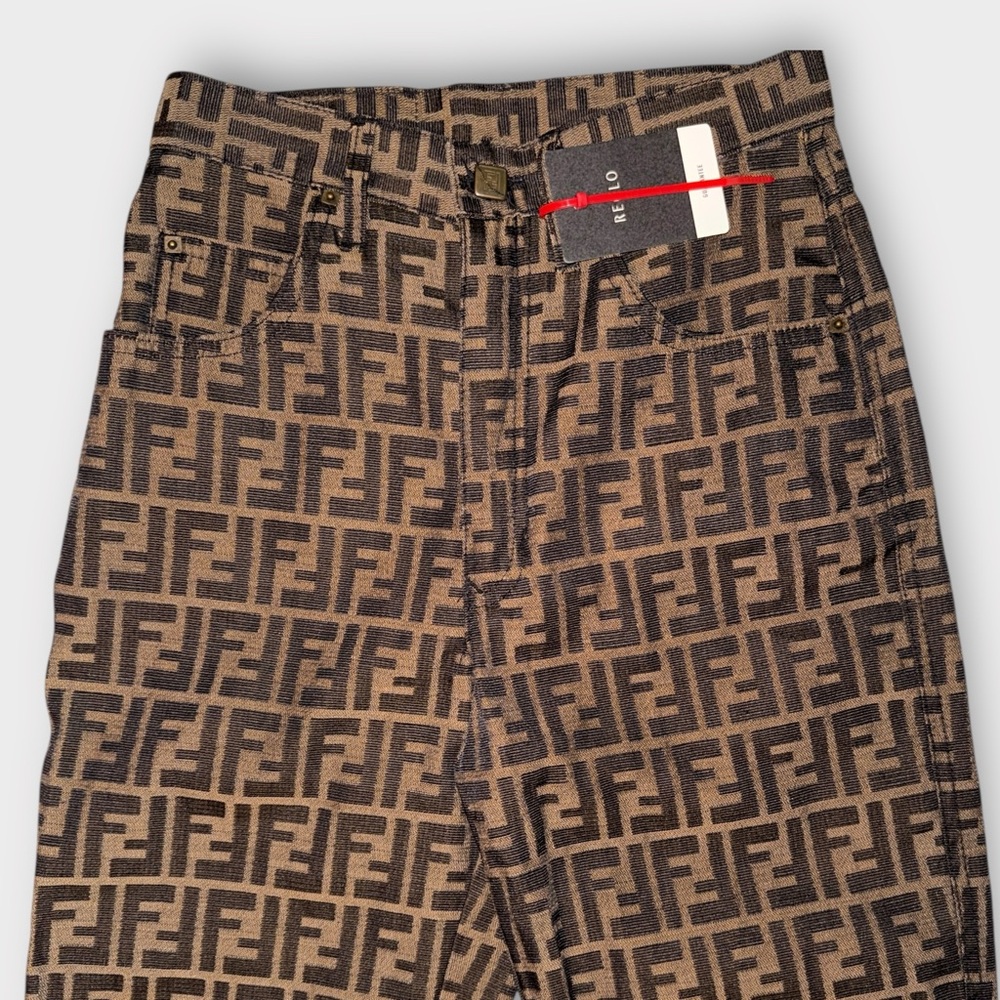 Authentic Vintage Fendi Zucca Monogram Jeans – IT 41 (fits 26/27) - Picture 9 of 16